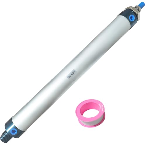 CG WEITENG Pneumatic Mini Pneumatic Cylinder MAL Single Rod Aluminum Double Acting Pneumatic Cylinder 40mm Bore 300mm Stroke(MAL40x300) - color: MAL-40 mm, size: 300 mm