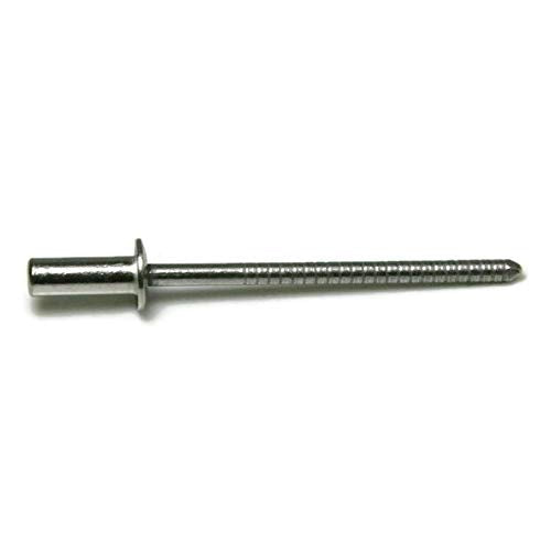 Closed End Sealed Pop Rivets 1/8#4CE Stainless Steel Blind Rivets 4-2, 1/8" x 1/8" Grip (0.063-0.125) QTY 100 - size: 4-2, 1/8" x 1/8" Grip (0.063 - 0.125)