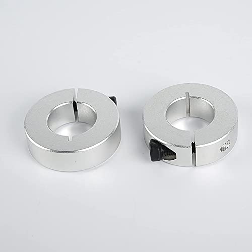 Anti-Collision Block Stopper, Positioning Block, Anti-Dropping for Linear Motion Rod Shaft Guide 14mm, Fixed Slider Bearing Block Ring, Silver, 2Pcs - size: For D14mm linear Rod, style: Silver