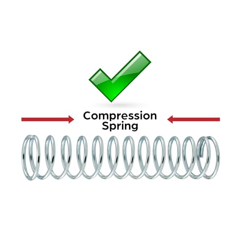 Prime-Line SP 9734 Compression Spring, Spring Steel Construction, Nickel-Plated Finish, 0.105 GA x 1-1/8 In. x 3 In. (2 Pack) - size: 1-1/8 in. x 3 in.