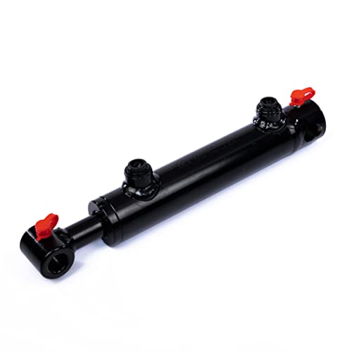 Spare Parts Holland - 1.5x14 Double Acting Hydraulic Cylinder with Hole Mount Design - 3500 PSI Universal Hydraulic Ram - 1.5-inch Bore -14-inch Stroke - SAE 6 Ports - Black Finish - size: Bore Size : 1.5", Stroke : 14"