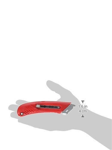 Pacific Handy Cutter S4L Safety Cutter, Retractable Utility Knife with an Ergonomical Design, Bladeless Tape Splitter, Steel Guard for Safety and Damage Protection, Warehouse and In-Store Cutting - style: S4L Safety Cutter