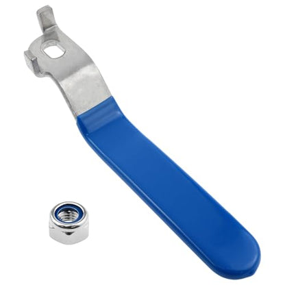 DN40 Ball Valve Handle, Stainless Steel Lever Replacement with Nut