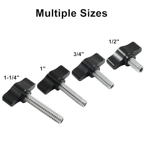 Murtenze 1/4"-20 x 3/4" Thumb Screw, 4 Pack - size: 3/4"