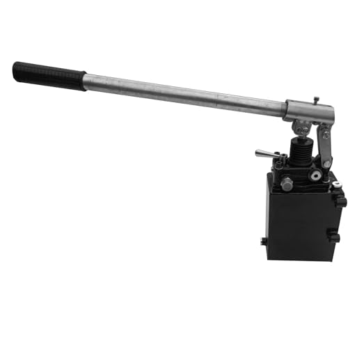 Hydraulic Hand Pump, 3600 PSI Double Acting Manual Pump with 3 Quart (3 QTs) Tank, Changeover Valve, 1.5 CID, 3/8" NPT Ports GELUOXI - size: 3 QTs, 1.5CID