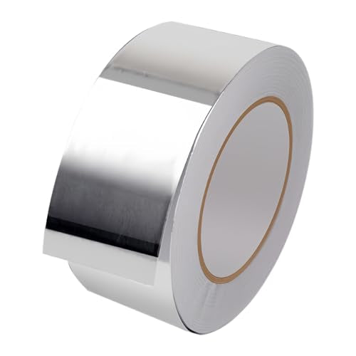 ASTIMESA Aluminum Foil Tape for Ductwork, 2 Inch x 22 Yd 3.9 Mil Heat Resistant Tape, HVAC Tape, Waterproof Silver Metal Tape, Strong Adhesive Dryer Vent Tape for Hose Exhaust Pipe (1)