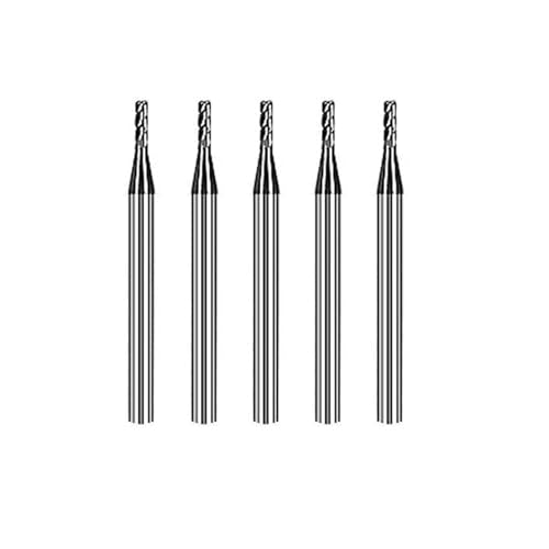 13/64" Carbide Square End Mill Set for Alloy Steels/Hardened Steels, 4 Flute HRC 55 Deg AlTiN Coating End Mill Bits Set, CNC Router Bits (Pack of 5) - size: 13/64 inch