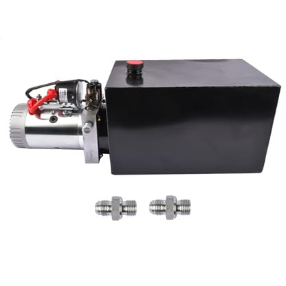 Single Acting Hydraulic Pump 12V DC, 15 Quart, 3200 PSI
