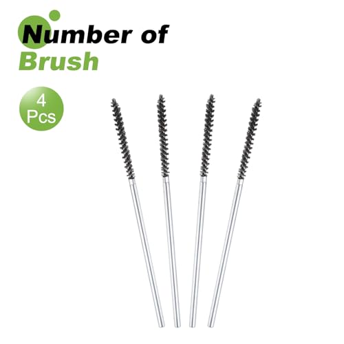 HARFINGTON 4pcs Wire Bore Brush Set 6 Inch Length 5/32 Inch Shank Stainless Steel Bristles Cleaning Brush for Clean Car Part Tube Kitchen Garage - size: 6 x 5/32 Inch