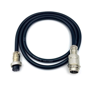 3.28 ft GX20 8 Pin Male to Female Cable, GX20 8Pins Female to Male Head Aviation Cordset Electrical Connector Panel Mount Circular Metal Adapter Cordset for Ships 5A 200V 20AWG (1meter) - size: GX20 8Pin
