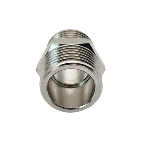 7/8" Male Thread to 1/2" Male Threaded Toilet Bidet Hose Adapter (Pack of 1) - size: 7/8" Male x 1/2" Male