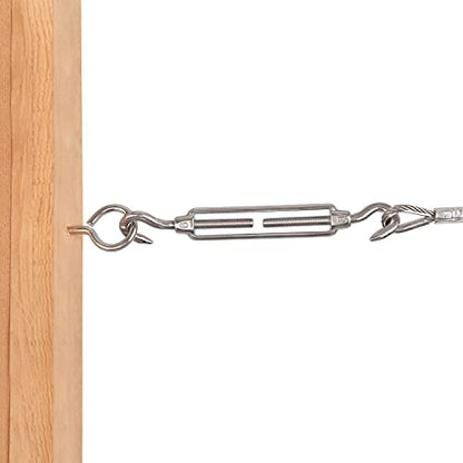 SHONAN 2.75" Stainless Steel Eye Screws for Wood, 16 Pcs Screw Eye Hooks Eye Bolt Hooks, Eye Screws for Indoor Outdoor Use, 85 Lbs Capacity - size: 2.75 Inch, 16 Pack
