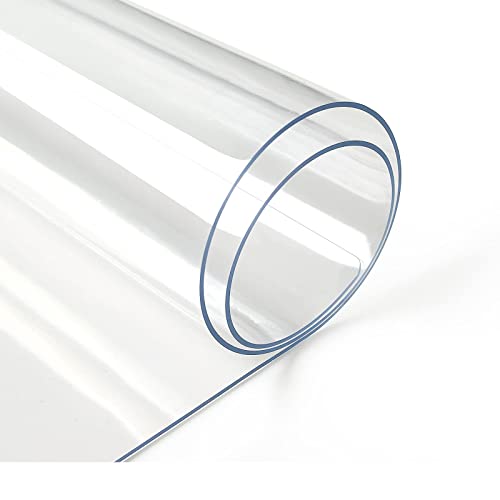 Deep Dream 1.5mm Clear Desk Cover Protector, 14×63 Inch Clear Desk Cover, Rectangular Vinyl Desk Pad, PVC Plastic Table Cover for Office, Dresser, Night Stand, Computer & Writing Desk Tabletop - color: Clear 1.5mm, size: 14" x 63"