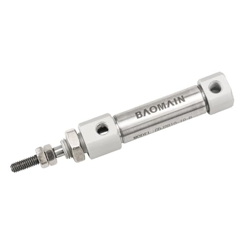 BAOMAIN Mini Pneumatic Air Cylinder 5/8" Bore 0.4" Stroke CDJ2B10x10