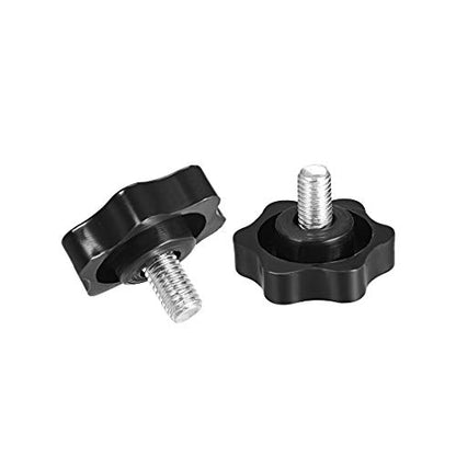 uxcell Clamping Handle Screw Knobs Handle Star Knob M8 x 12mm Male Thread 2pcs - size: M8x12mm