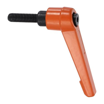 uxcell Clamping Lever Handles for Lathe, M6x20mm Male Thread Orange - size: M6x20mm