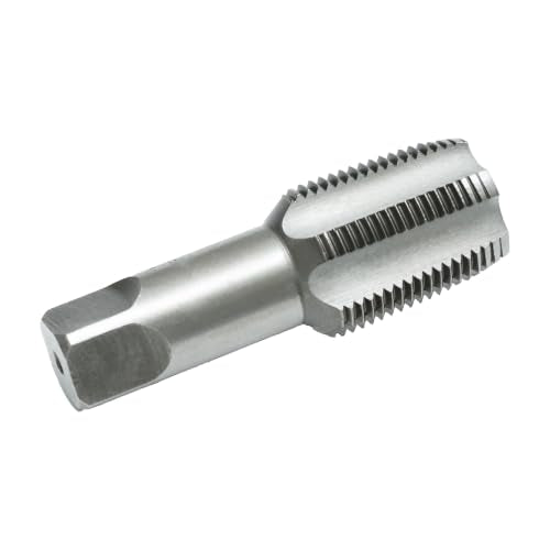 HFS(R) 1" NPT Pipe Tap – Carbon Steel Pipe Threading Tool for Industrial, Plumbing & Auto Repair, Professional DIY Thread Cutting - size: 1 Inch
