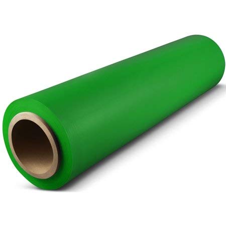 18"x 1500 FT Roll - 80 Gauge Thick + Heavy Duty .Stretch wrap Moving & Packing Wrap. Industrial Strength, Plastic Pallet Shrink Film Ideal for Furniture, Boxes, Pallets… (Green, 1 Pack) - color: Green, size: 1 PACK