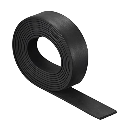uxcell EPDM Rubber Foam Sheet Strips 1/8" T x 1.18" W x 78.74" L, Neoprene Rubber Sheet Rolls for DIY Gasket, Sealing Padding, Reduce Vibration Mat - size: 1/8"T x 1.18"W x 78.74"L