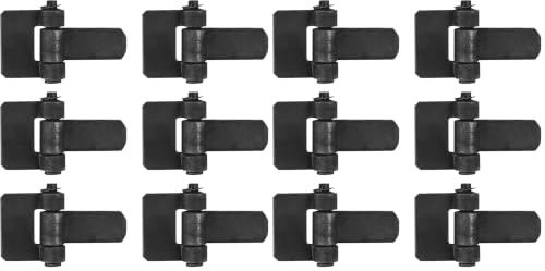 heneng 6 Pcs Weld-On Trailer Hinges, 5-1/8" x 3-1/4", Strap Style Long Leaf Door Hinge (Pack of 2) - size: 5-1/8" x 3-1/4" (Pack of 2)