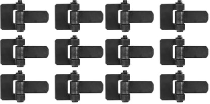 heneng 6 Pcs Weld-On Trailer Hinges, 5-1/8" x 3-1/4", Strap Style Long Leaf Door Hinge (Pack of 2) - size: 5-1/8" x 3-1/4" (Pack of 2)