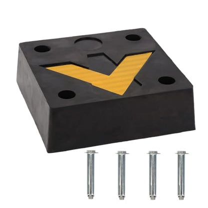 Rubber Dock Bumpers 11.8" x 11.8" x3.9" with Mounting Holes - size: Square Shape