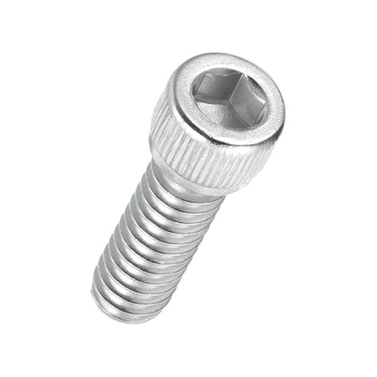 50pcs Socket Head Cap Screws 1/4"-28x3/4 304 Stainless Steel Silver - color: Silver, size: 1/4"-28x3/4"