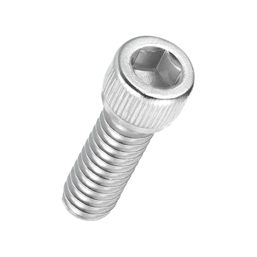 50pcs Socket Head Cap Screws 1/4"-28x3/4 304 Stainless Steel Silver - color: Silver, size: 1/4"-28x3/4"