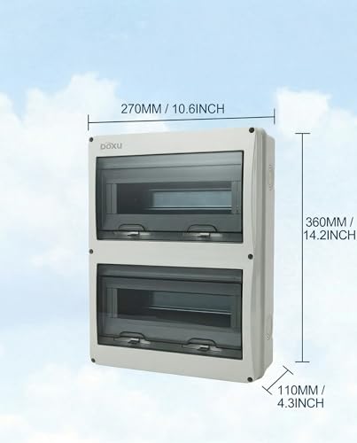 24 Way HT Circuit Breaker Box, Distribution Protection Box - size: 24Way-270x360x110MM