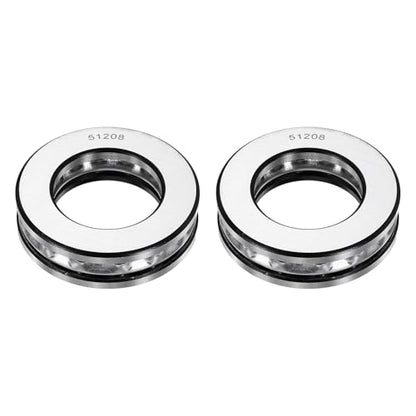 uxcell 2Pcs Thrust Ball Bearings, 40mm Bore 68mm OD 19mm Thick 51208 ABEC5 - size: 51208 40mm x 68mm x 19mm