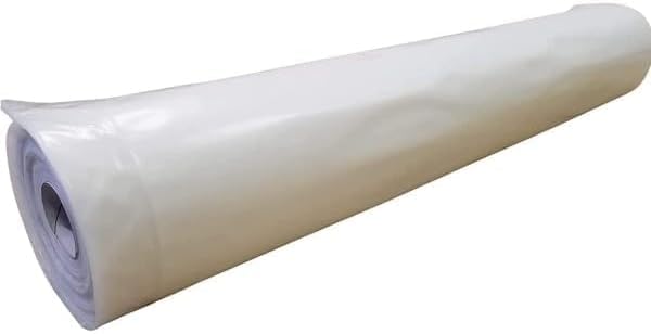 FPS 4-Year Clear 6 mil Greenhouse Sheeting - Transparent, Durable Plastic Film for Greenhouses (20' x 10')