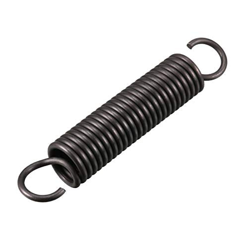 uxcell Extension Spring - 2.5mm Wire Dia, 18mm OD, 100mm Free Length Spring Steel Small Dual Hook Tension Spring - size: 100mm