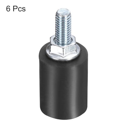 uxcell 6pcs M5x15mm Rubber Isolator Mounts with Studs 15x20mm - size: VD-D15*H20, M5*15