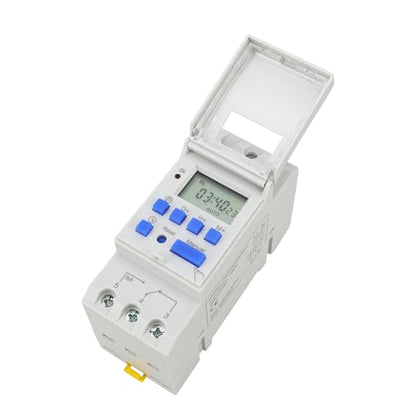 BAOMAIN THC15A AC 220V Digital Programmable Timer Switch,16A Weekly Relay