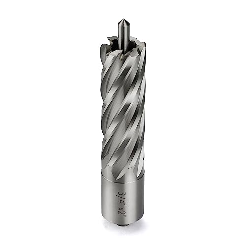 Annular Cutter JESTUOUS 3/4 Inch Weldon Shank 3/4 Cut Dia 2 Cut Depth