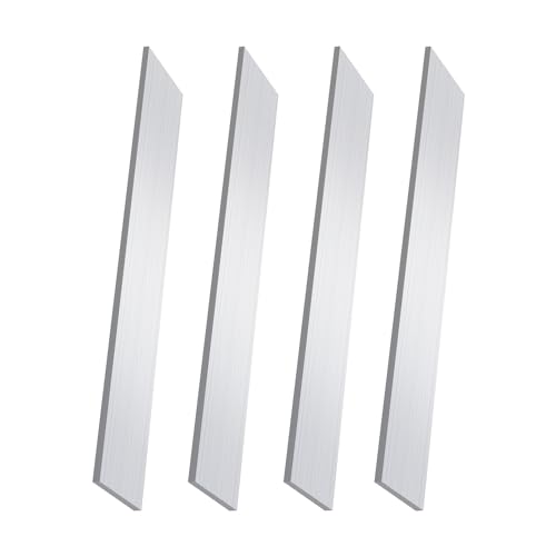 6061 Aluminum Flat Bar, 3/16" x 1" x 12" Rectangle Aluminum Bar Stock, T6511 Solid Mill Stock for Industrial Building, DIY Projects, Metal Crafting and Fabrication（4 Pcs ） - size: 3/16" x 1" x 12"