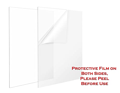 0.06" Clear 22x28 Plexiglass Sheets 3PACK. Acrylic Panels 22x28 Acrylic Sheets for Picture Frame Glass Replacement for 22 x 28 Glass. Lucite. PETG. Polystyrene. Plexi Glass 22 x 28 Strong, Light - size: 22x28