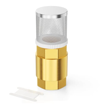 GASHER 3" FBSP Brass Vertical Check Valve with SS Strainer Screen - size: 3" FBSP