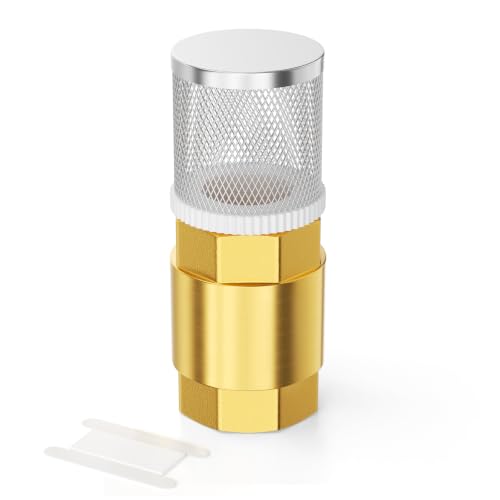 GASHER 4" FBSP Brass Vertical Check Valve with SS Strainer Screen - size: 4" FBSP