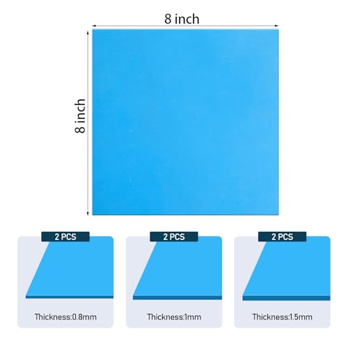 6 Pieces Non-Asbestos Gasket Sheets - 8x8 Inch