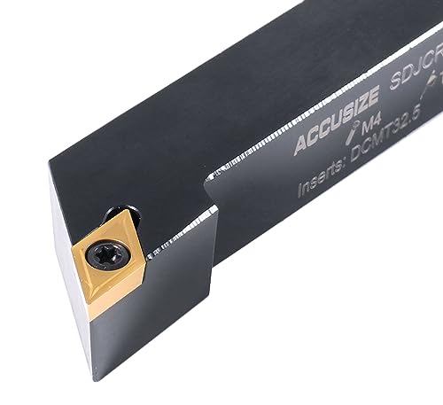 Accusize 3/4 in Shank Indexable Carbide Turning Tool Set, 2387-2006PLUS - size: 7 plus 10 Inserts, for Steel