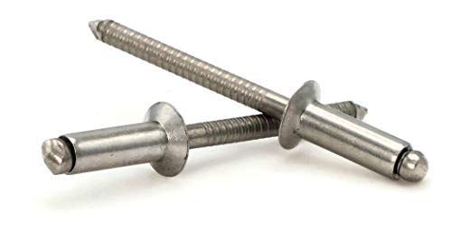 POP Rivet Countersunk 304 Stainless Steel - 6-10C 3/16" x 5/8" Gap (0.501-0.625) Qty-25