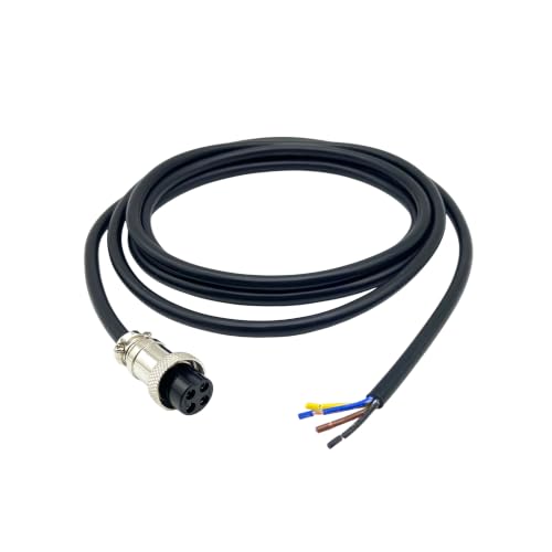 GX16 4 Pin Aviation Connector Cable Female Plug with Wire 2m - color: 4 pin, size: 2 m