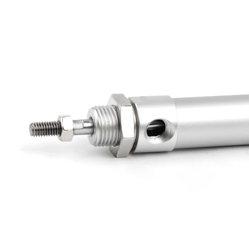 SNS Pneumatic 16mm Bore 150mm Stroke NPT1/8 Aluminum Alloy Mini Air Cylinder Double Action MAL16x150 - size: MAL16*150-NPT
