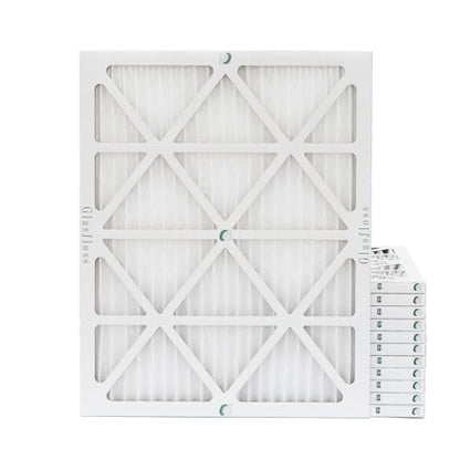 Glasfloss 20x25x1 MERV 10 AC Furnace Air Filter. 12 Pack