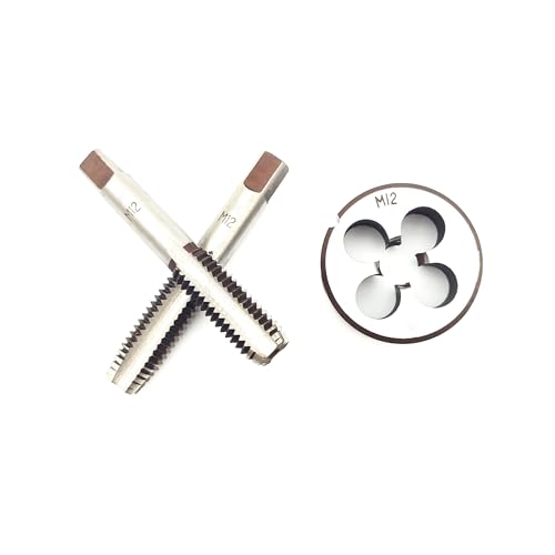 AtticZone M12 x 1.75 Metric Hand Thread Tap and Die Set, Right Hand - size: M12x1.75