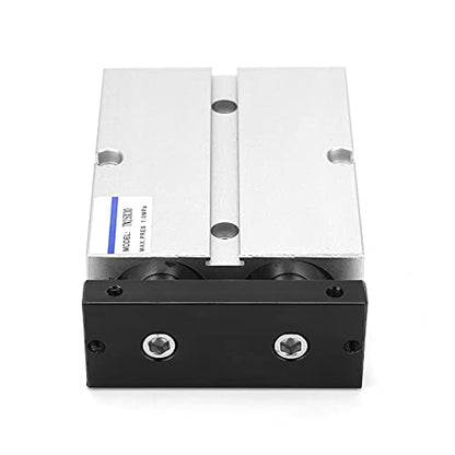 30mm Air Cylinder TN25 Dual Shaft Rod Double Acting Pneumatic Air Cylinder Bore 25mm/1in 0.1-0.9MPa Maximum Stroke 200mm Pneumatic Cylinder Cylinder - size: 30mm