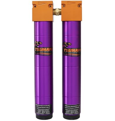 50 CFM, Tsunami 1/2" NPT Industrial Combination Water Separator Particulate Filter & Coalescing Oil Removing Filter - size: 50 CFM, 1/2 in, style: Water + Oil Filter