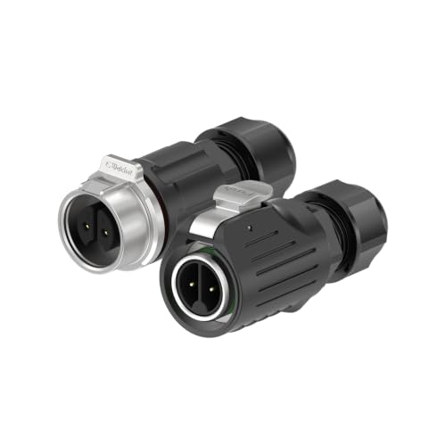 LP16 2PIN Industrial Waterproof Connector IP68 Quickly Plugging Aviation Connector Solder-Assembly M16 2PIN Circular Connector Fast Release Electrical Connector Male Plug&Female Socket - size: 2 Pin, style: Male Plug / Female Socket