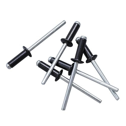Maozaa 100 PCS 1/8" x 3/8" Aluminum Blind Rivets, 3.2 x 10mm Pop Rivets, Black - color: Black, size: 1/8" x 3/8"